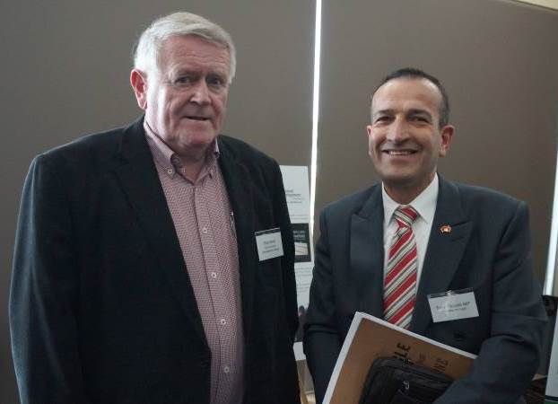 Primary Producers SA Chairman Rob Kerin and Member for Light Tony Piccolo. Image courtesy: Stock Journal